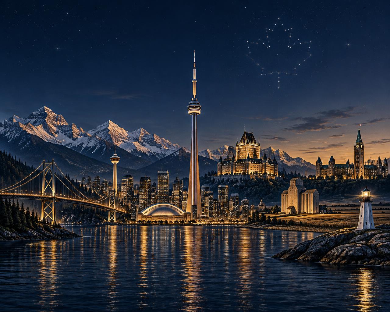 CN Tower among landmarks from across Canada
